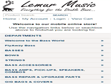 Tablet Screenshot of lemurmusic.com